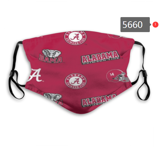 2020 NCAA Alabama Crimson Tide #4 Dust mask with filter->ncaa dust mask->Sports Accessory